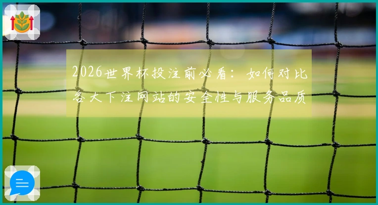 2026世界杯投注前必看：如何对比各大下注网站的安全性与服务品质
